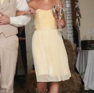 Davids Bridal strapless dress